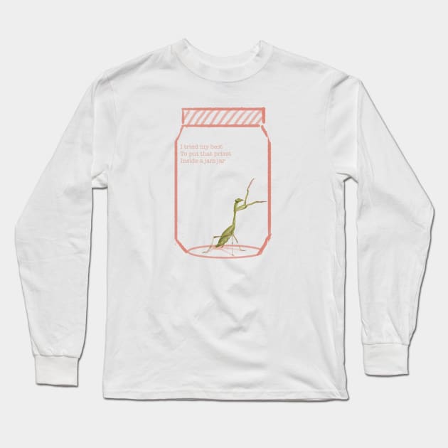 Praying Mantis Long Sleeve T-Shirt by Sunhat Bird